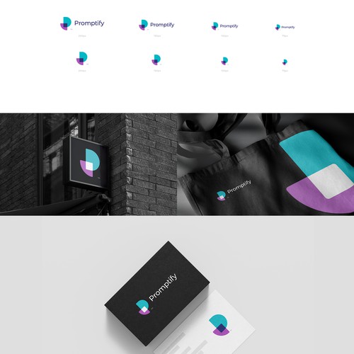 Modern, Simple and Sleek Logo for Promptify.com Design by VisibleGravity™