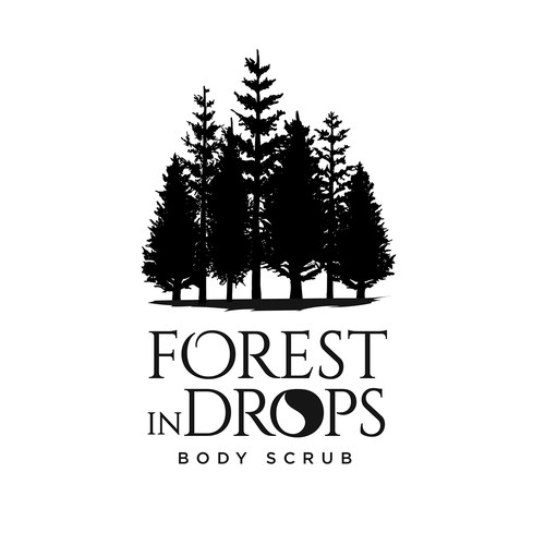 enhances the logo of FOREST IN DROPS make it adapt for all line products Design by Distinguish♐︎