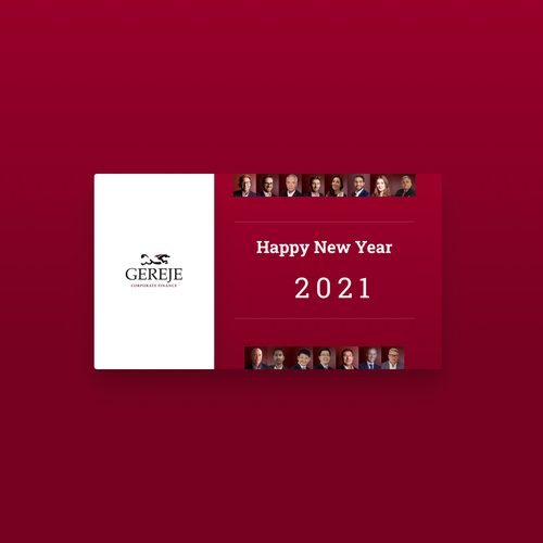 Happy new year card for GEREJE INVESTMENT BANK Design by Orovor