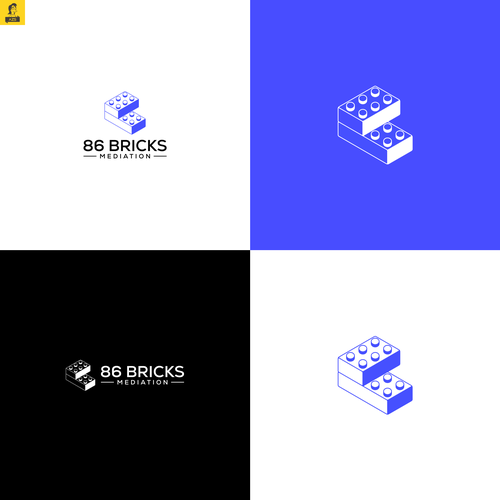 Lego-style bricks logo for Mediation and Coaching Business Design réalisé par AZS