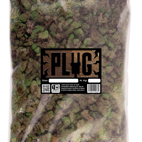 Design an urban looking label for a cannabis street brand that specializes in bulk flower sales Design by m(e_e)m