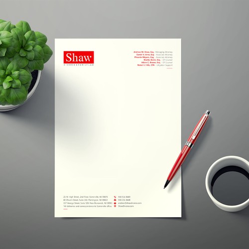 Letterhead for Divorce & Family Law Firm; Modern, Minimalist, Conservative Design Design by Xclusive16