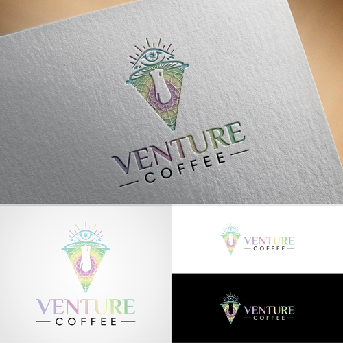 Venture coffee is a newly established coffee company seeking a psychedelic inspired logo! Design by Spidol clasic