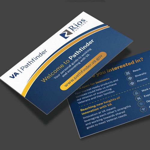 QR Code Handout Card for Veteran Care Innovation Design by Muaz™