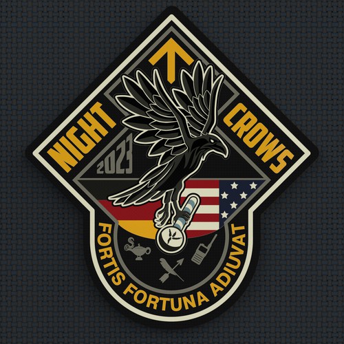 NIGHT CROWS - Military Special Operations Unit Logo design contest - GER/US Design by Sasha Løft