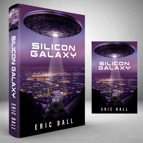 Book cover for alien invasion of silicon valley Design by Master Jo