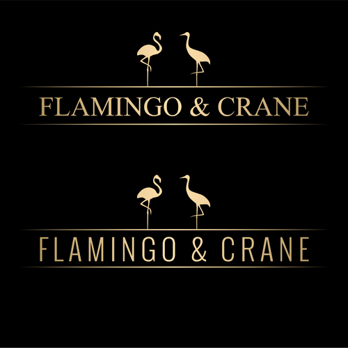 Flamingo & Crane Design by CostinLogopus