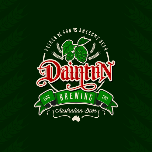 logo for Dainton Brewing Design by Widakk