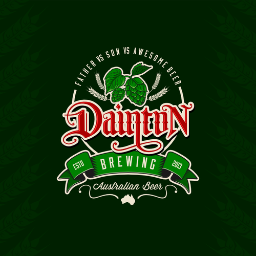 logo for Dainton Brewing Diseño de Widakk