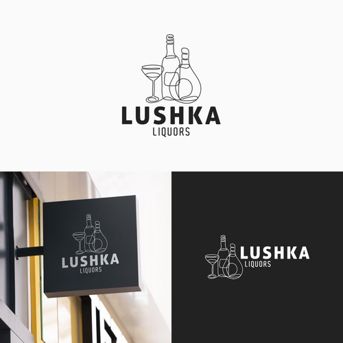 Catchy & Powerful Liquor Store Logo Design by M. Castillo Design