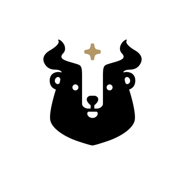 Bear Bull Star Logo