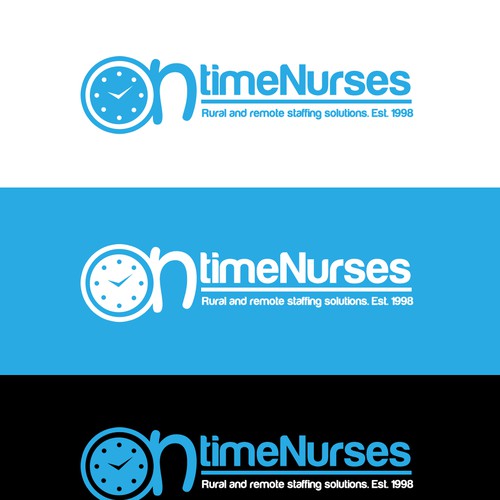 logo and business card for Ontime Nurses Diseño de El John