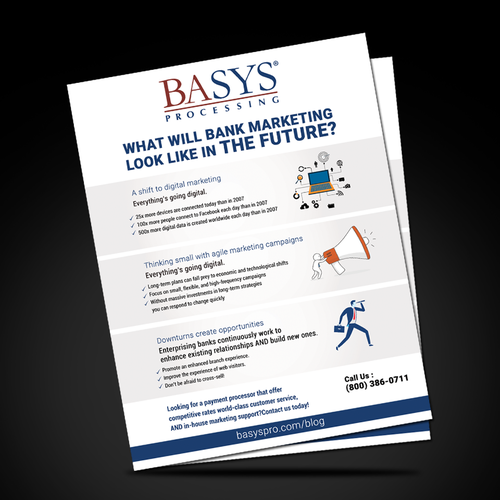 Flyer on the Future of Bank Marketing Design by Mac88graphic