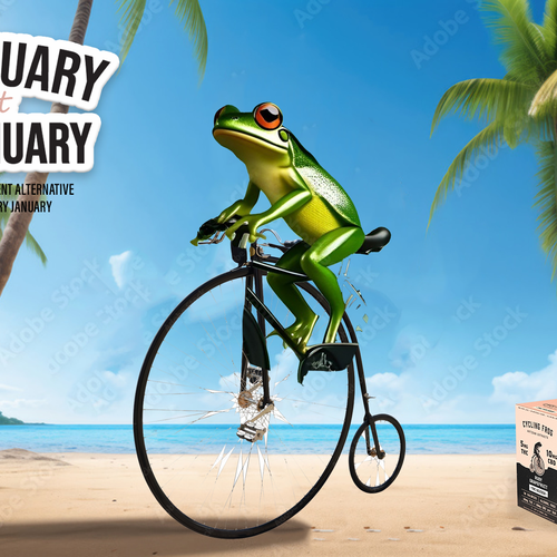 Create a 'Dry January meets High January' poster.  Have Fun, Be Creative, Open to all suggestions. Design von karundesigns