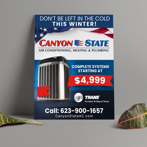 Newpaper Ad For Heating, Ventilation, and Air Conditioning (HVAC) Company - Wireframed and Ready! Design by D'Signs..