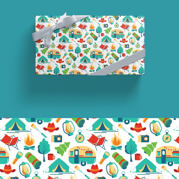Camping pattern designs