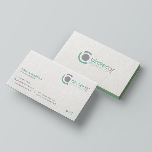 business card for company called birdie Design by Brandmaker artist