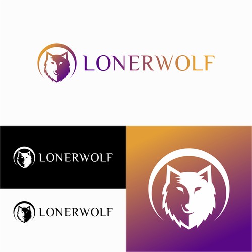 Wolf Sun/Moon Logo For Spiritual Website Design by ZHF