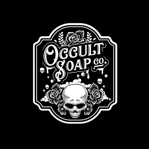 Design a dark rustic “witchy” themed logo for our soap company Design by ajm´