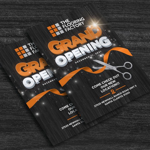 Grand Opening Flyer Design by Analyn26