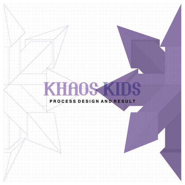 geometric logo for Khaos Kids a team that likes to break rules 
