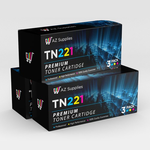 Design Eye Catching Extraordinary Toner Cartridge Box Product