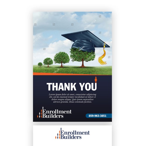 Design a thank you card for us to send to clients using our ad creative as inspiration Design von Studio Eight