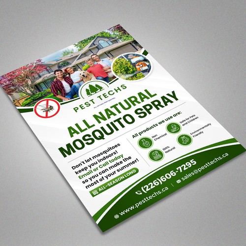 Eco friendly mosquito pest control Design by Artist@Joy