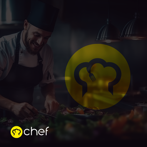 "CHEF": Food & Cooking Social Media Logo Design by reflect the style ™