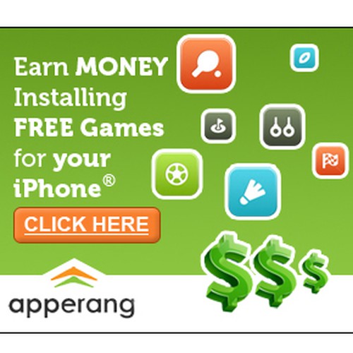 Banner Ads For A New Service That Pays Users To Install Apps Design por mCreative