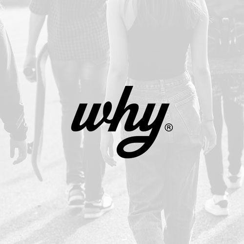 Clean simple logo needed to explain "why" for my clothing brand.-ontwerp door rianhandrian