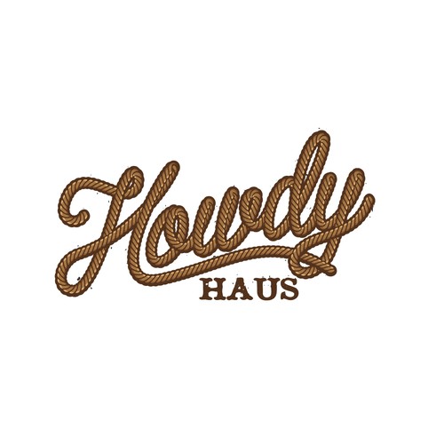 Howdy Logo for Fun Sign For Bar Diseño de Kinetec