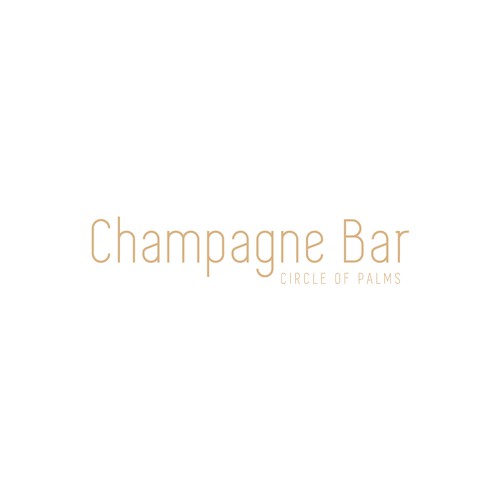 Luxury and modern Champagne Bar logo Design by subahman