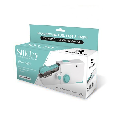 Create Packaging for Moden Handheld Sewing Machine Design by Munez Studio