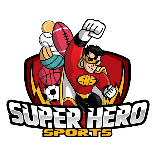 logo for super hero sports leagues Réalisé par Caiozzy
