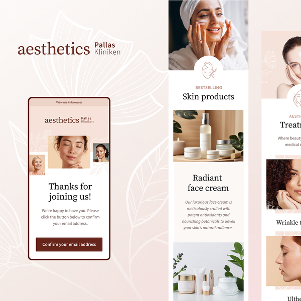 Beauty clinic email design