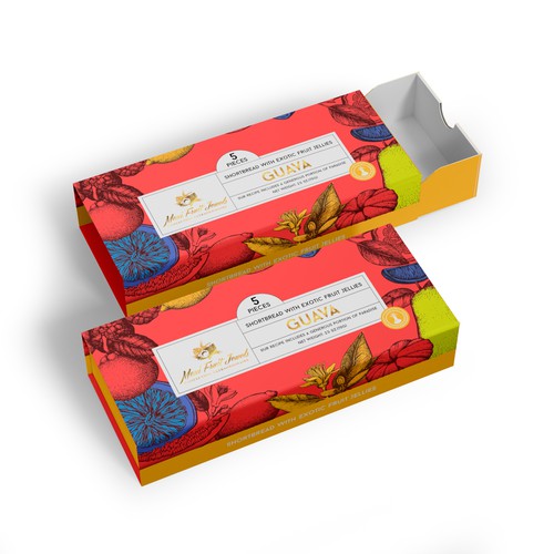 Premium packaging for unique Shortbread with Exotic Fruit Jellies ...