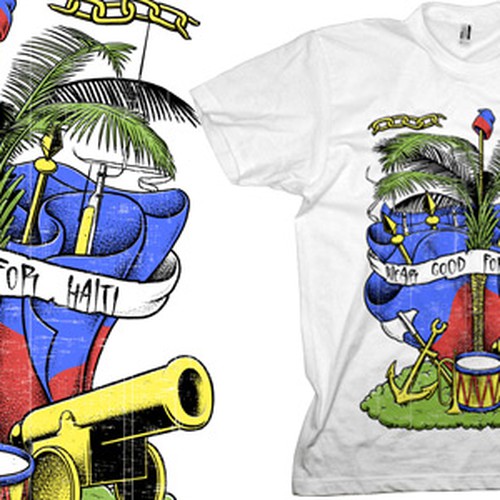 Wear Good for Haiti Tshirt Contest: 4x $300 & Yudu Screenprinter Design by 110specialblack