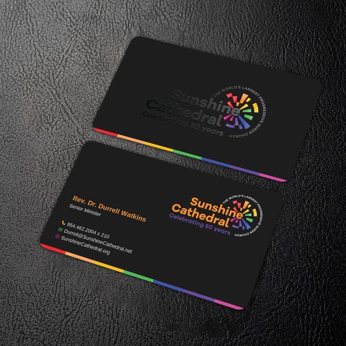 Business Card for Growing Progressing LGBTQ Church Design by Rakibh