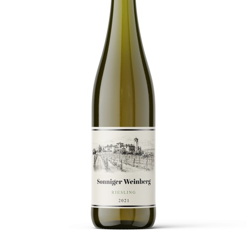 Timeless and elegant Wine bottle label for German White Wine Design by Shark1@