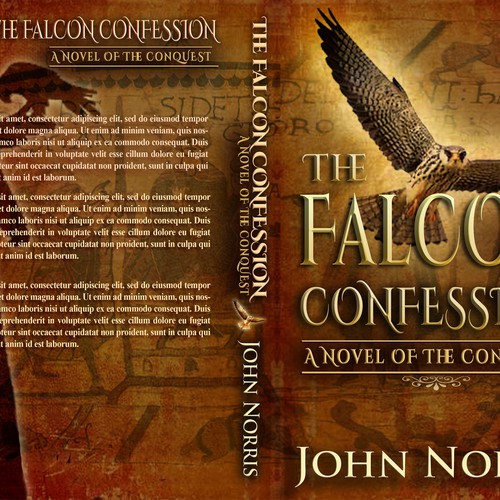 Creating a stunning book cover for "The Falcon Confession" Design by Kristin Designs