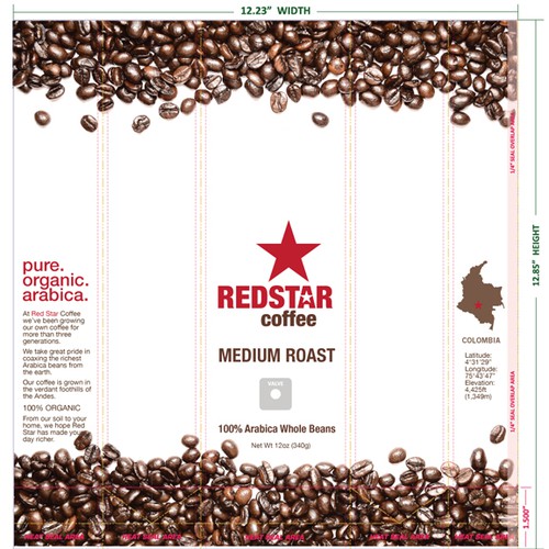 Create the next packaging or label design for Red Star Coffee Design von pooca