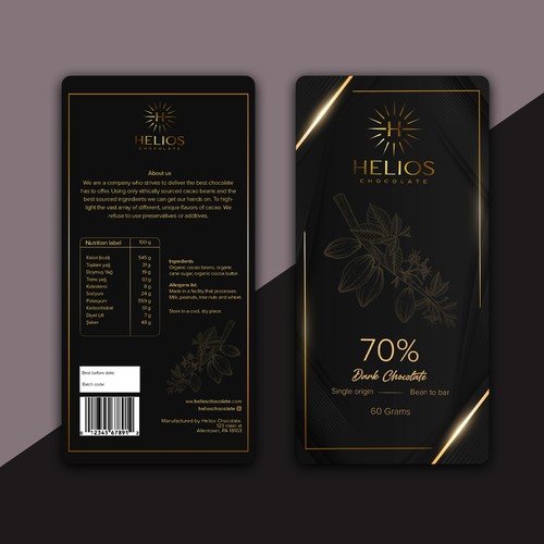Design di Design chocolate bar packaging for a Premium bean to bar Chocolate business di ugurmamuk