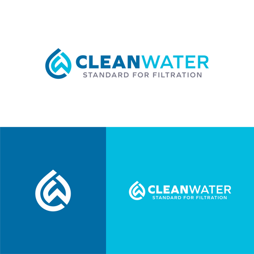 Simple Clean Logo for Water Filtration Company Design by boriman05