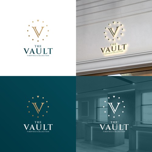 The Vault | Timepiece Collection Logo Contest Design by DA♕NU