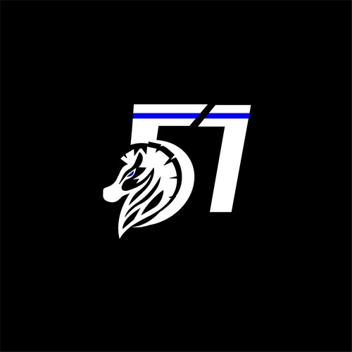 Edgy, Tough, Rugged, clothing Logo cleverly combining "Zebra" and "51" in a unique way. Design by DeersCreative