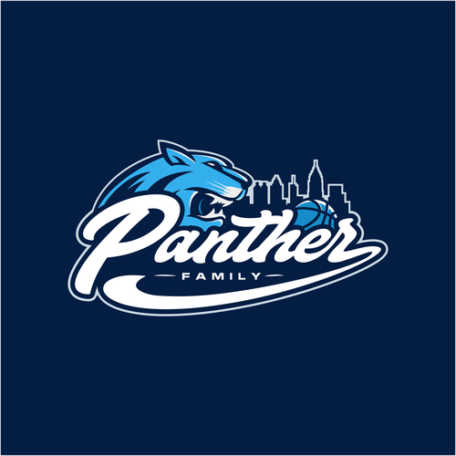 Basketball Logo for Team 'Panther Family' - Your Winning Logo Featured on Major Sports Network Design réalisé par sukadarma