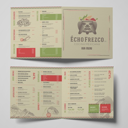 Echo Frezco Menu Design by TheElevens 11.11