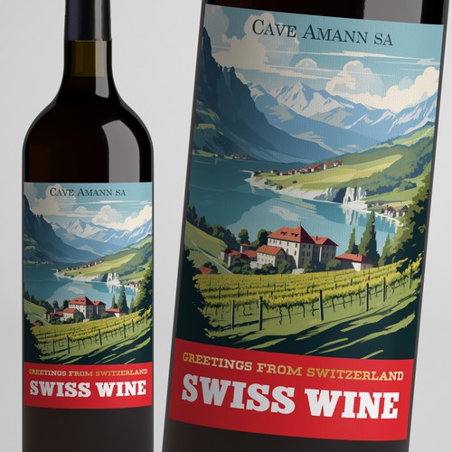 SWISS WINE for tourists Design by Windmill Designer™