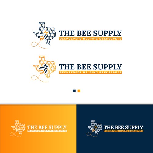 New Texas Bee Supply Logo Design by StudioJack